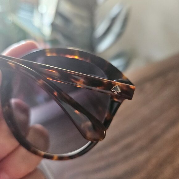 Kate Spade Hello Sunshine Round Cat Eye Tortoise Sunglasses - Picture 6 of 8